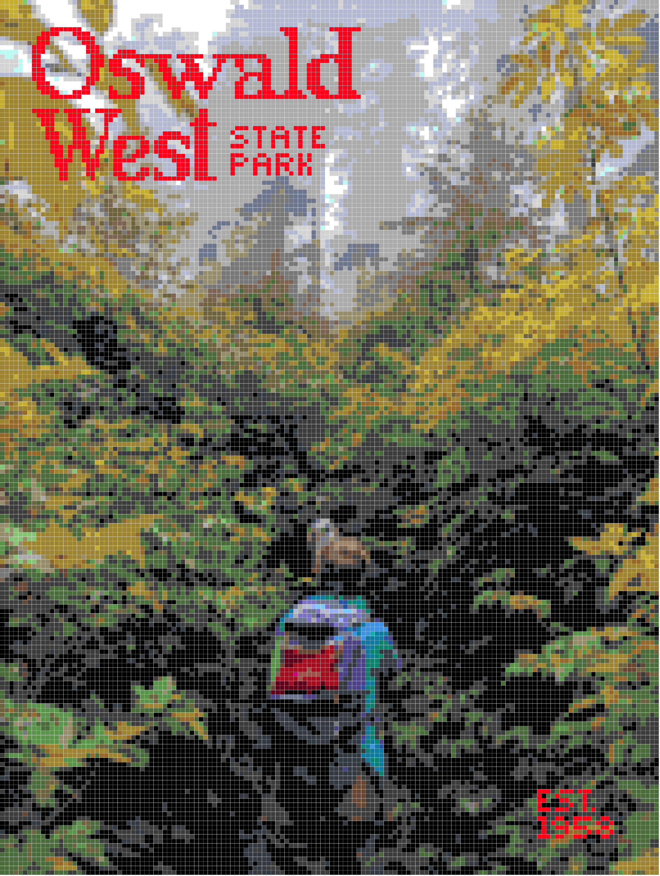 grid reference for the Oswald West State Park postcard